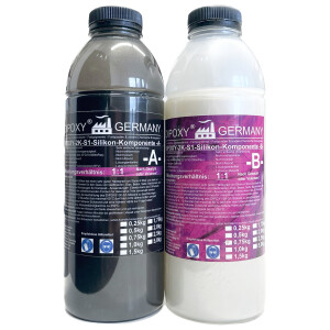 DIPOXY 1000g Premium 2 Composants Silicone Type S1...