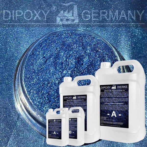 Résine époxy + pigment bleu à effet 10 résine de coulée Epoxy table de fond Blue