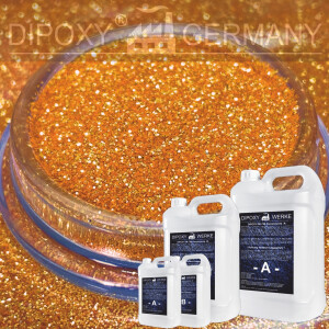 Epoxidharz + Effekt-Pigment-Orange 02 Gießharz...