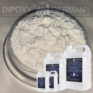 Epoxidharz + Effekt-Pigment-Weiss02 Gießharz Epoxy...