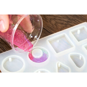 Résine époxy UV à durcissement rapide (30 à 90 secondes avec une lampe UV) transparente et cristalline, qualité professionnelle pour le bricolage, 5x 100 ml