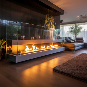 Bioéthanol, éthanol 80 % Premium 1 L - avec effet crépitement, bioéthanol pour feux décoratifs, cheminées de table, cheminées et feux décoratifs de jardin pour lintérieur et lextérieur - sans fumée ni suie