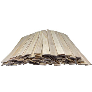 Lot de 25 spatules en bois de 30 cm pour mélanger...