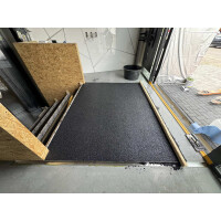 Kit de tapis de pierre en résine époxy pour lintérieur et lextérieur (env. 56 kg / 4-5 m²) | 16 couleurs | 50 kg de gravier de marbre 2-4 mm + 6 l de liant à base de résine époxy bicomposant | Pour balcons, terrasses, escaliers, garages