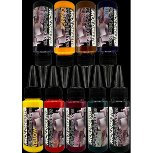 KERA-Colordrops-MoldMaster-BLACK, 50ml Extrem hoch konzentrierte Pigment Farbpaste Farbmittel für Gießpulver, Gips, Wandfarben auf Wasserbasis