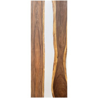 Epoxidharz Tischplatte River Table Wei&s gallery