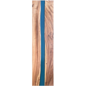 Epoxidharz Tischplatte River Table Blau Walnuss...