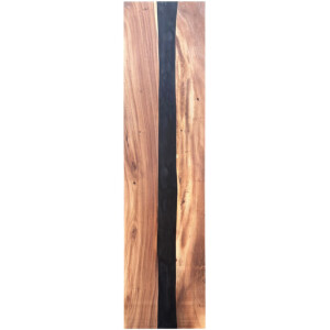 Epoxidharz Tischplatte River Table Schwarz Walnuss...