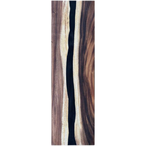 Epoxidharz Treppenstufe Massivholz Walnuss Schwarz River...