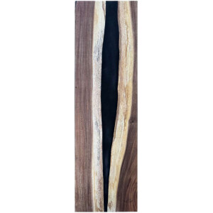 Epoxidharz Treppenstufe Massivholz Walnuss Schwarz River...