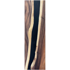Epoxidharz Treppenstufe Massivholz Walnuss Schwarz River...