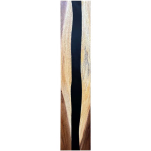 Epoxidharz Treppenstufe Massivholz Walnuss Schwarz River...