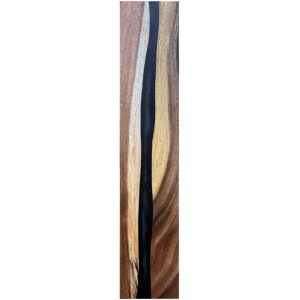 Epoxidharz Treppenstufe Massivholz Walnuss Schwarz River...