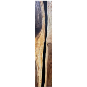 Epoxidharz Treppenstufe Massivholz Walnuss Schwarz River...