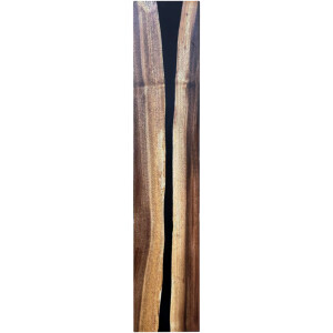 Epoxidharz Treppenstufe Massivholz Walnuss Schwarz River...