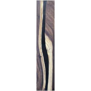 Epoxidharz Treppenstufe Massivholz Walnuss Schwarz River...