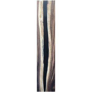 Epoxidharz Treppenstufe Massivholz Walnuss Schwarz River...