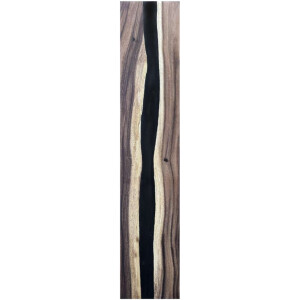 Epoxidharz Treppenstufe Massivholz Walnuss Schwarz River...