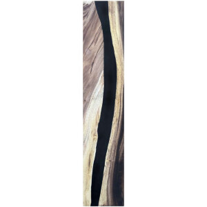 Epoxidharz Treppenstufe Massivholz Walnuss Schwarz River...