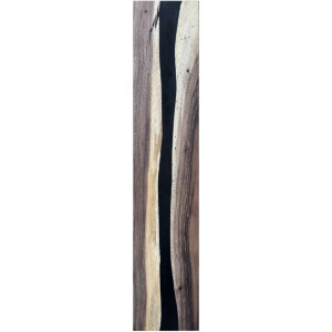Epoxidharz Treppenstufe Massivholz Walnuss Schwarz River...