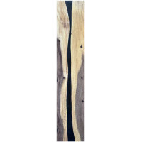 Epoxidharz Treppenstufe Massivholz Walnuss Schwarz River...