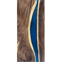 Epoxidharz Tischplatte River Table Blau  gallery
