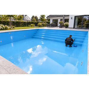 DIPOXY Pool Paint revêtement époxy 2K piscine 60kg résine + 3kg couleur RAL 5015 - piscine et béton