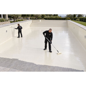 DIPOXY Pool Paint revêtement époxy 2K piscine 60kg résine + 3kg couleur RAL 5015 - piscine et béton