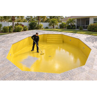 DIPOXY Pool Paint revêtement époxy 2K piscine 60kg résine + 3kg couleur RAL 5015 - piscine et béton