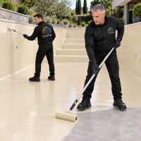 DIPOXY Pool Paint revêtement époxy 2K piscine 60kg résine + 3kg couleur RAL 5015 - piscine et béton