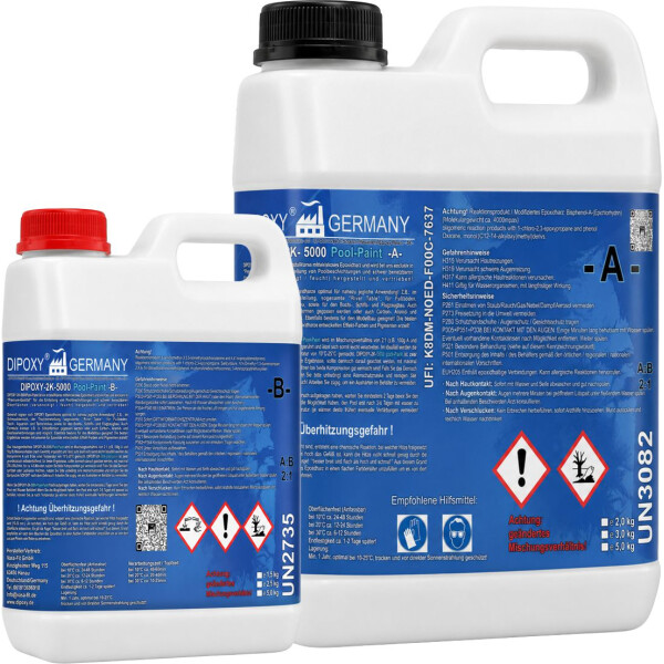 DIPOXY Pool Paint revêtement époxy 2K pour piscine - piscine et béton