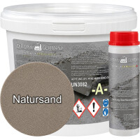 Mortier époxy 2K pour béton, chape & sol avec quartz - réparation & rebouchage 10 kg Sable naturel | DIPOXY