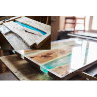 Resine epoxy transparente colle a bois résine peinture sol garage 2K-700 - 3kg(2kgA+1kgB)