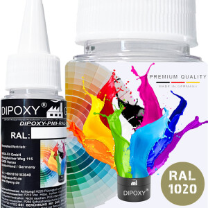 Dipoxy-PMI-RAL 1020 JAUNE OLIVE Pâte pigmentaire de...