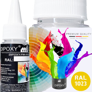 Dipoxy-PMI-RAL 1023 JAUNE TRAFIC Pigment de base...