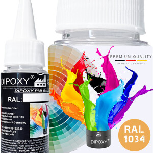 Dipoxy-PMI-RAL 1034 JAUNE PASTEL Pâte colorante...