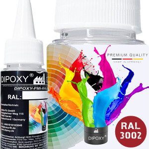 Dipoxy-PMI-RAL 3002 ROUGE CARMIN Pâte pigmentaire...