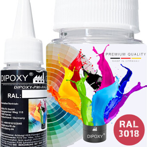 Dipoxy-PMI-RAL 3018 ROUGE FRAISE Pigment de base...
