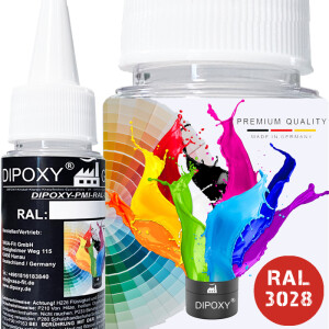 Dipoxy-PMI-RAL 3028 ROUGE PUR Pâte pigmentaire de...