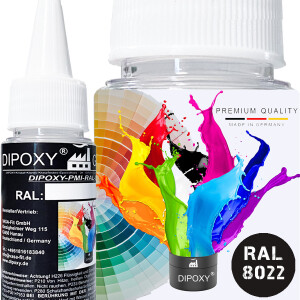 Dipoxy-PMI-RAL 8022 BRUN NOIR Pigment de base...