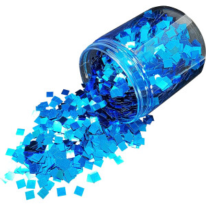 Dipoxy paillettes grossières 6x6mm violet/bleu