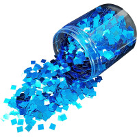 Dipoxy paillettes grossières 6x6mm violet/bleu 5g